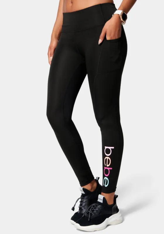 Bebe Logo Color Block Legging sold by Bebe