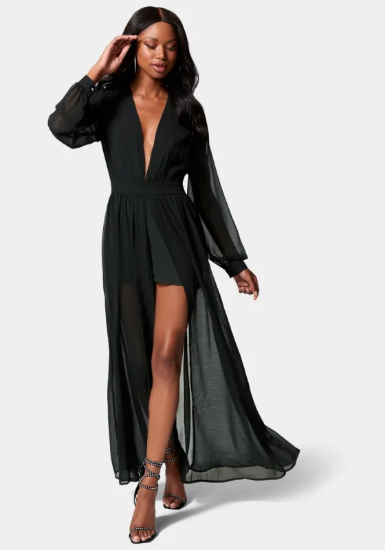 Deep V Maxi Dress sold by Bebe