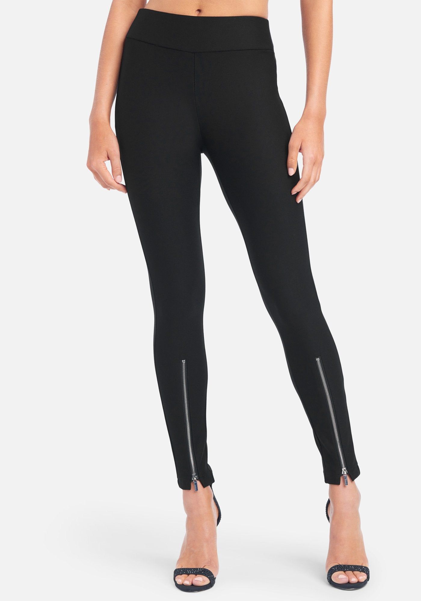 High Rise Zipper Front Legging sold by Bebe