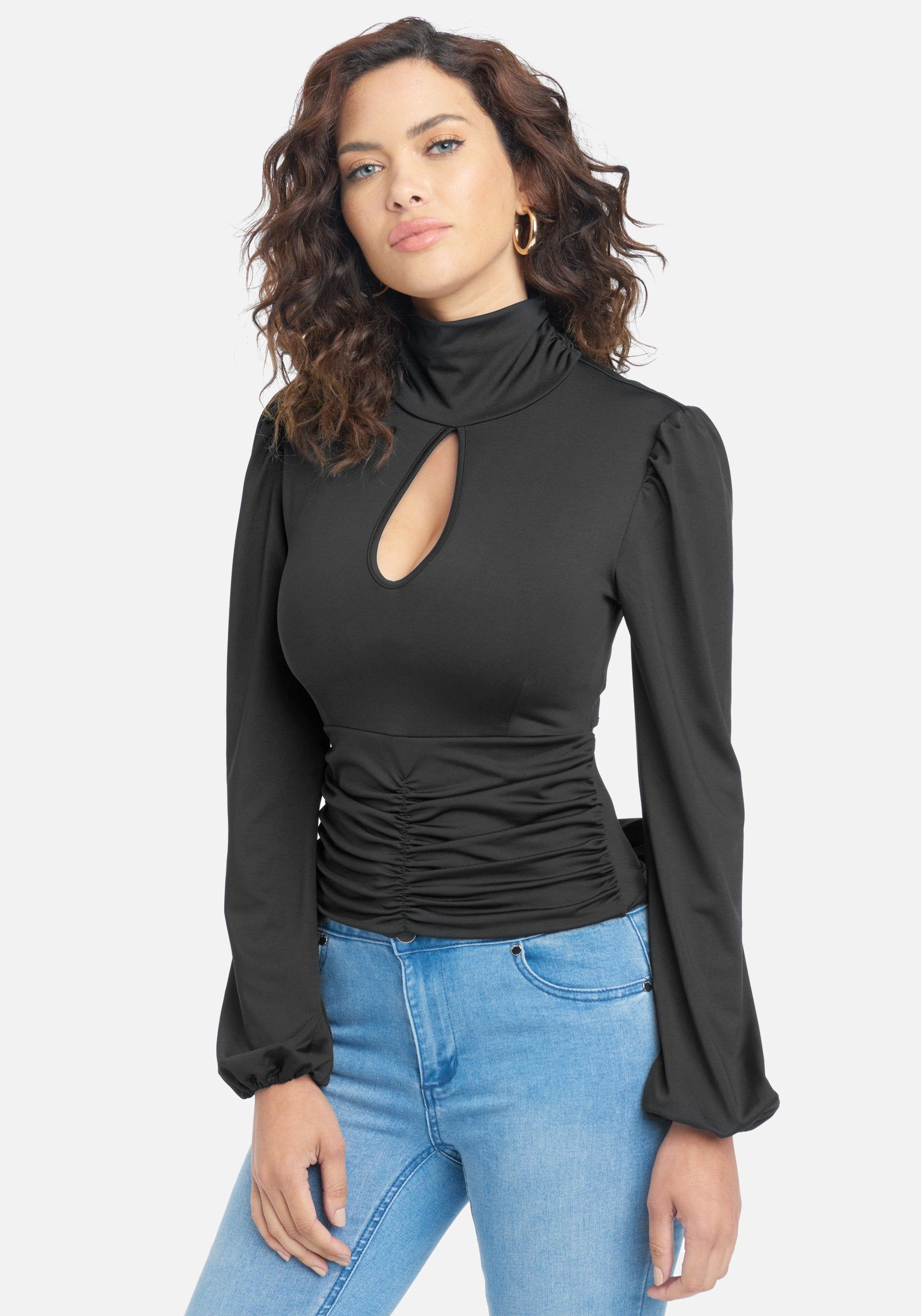 Keyhole Long Sleeve Top sold by Bebe product image thumbnail 2