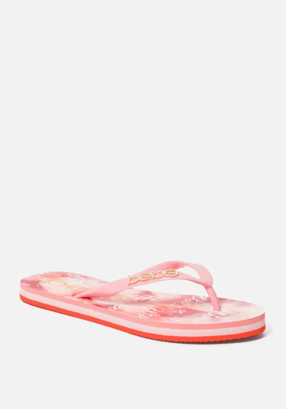 Tamia Bebe Logo Flip Flops sold by Bebe