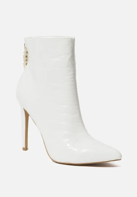 Dasha Stiletto Booties sold by Bebe