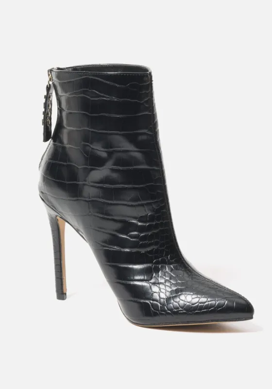 Dasha Stiletto Booties sold by Bebe
