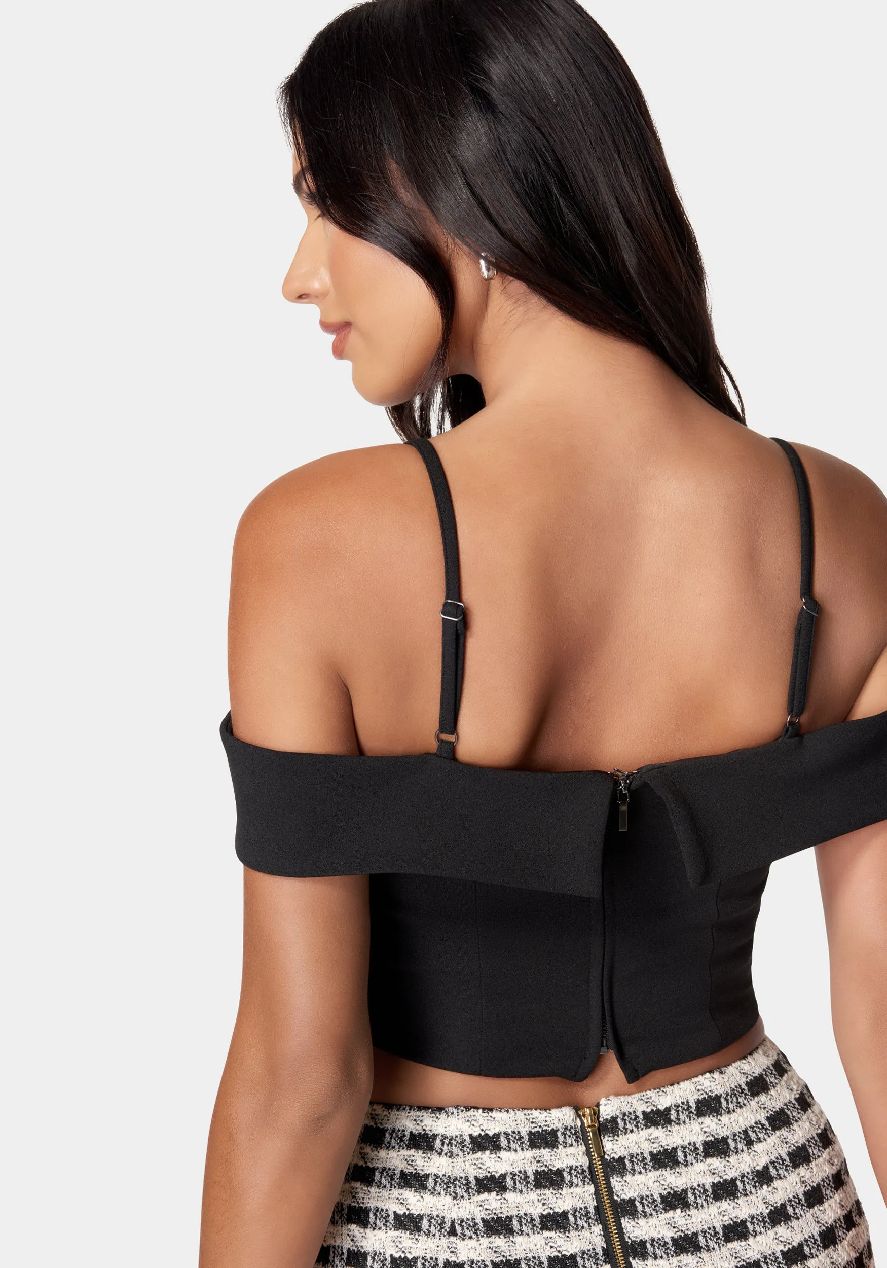 Off-Shoulder Knit Top sold by Bebe product image thumbnail 3