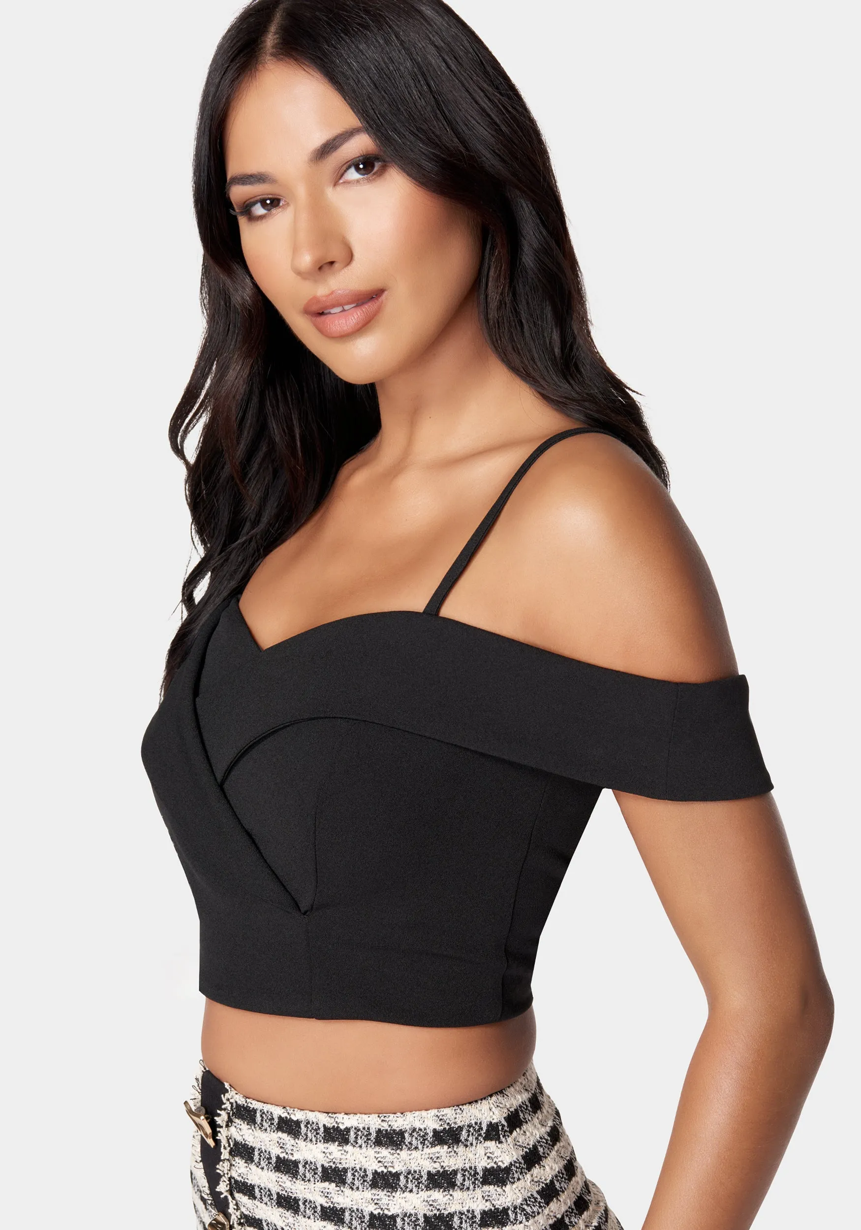 Off-Shoulder Knit Top sold by Bebe product image thumbnail 2