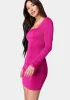 Ruched Backless Mini Dress sold by Bebe