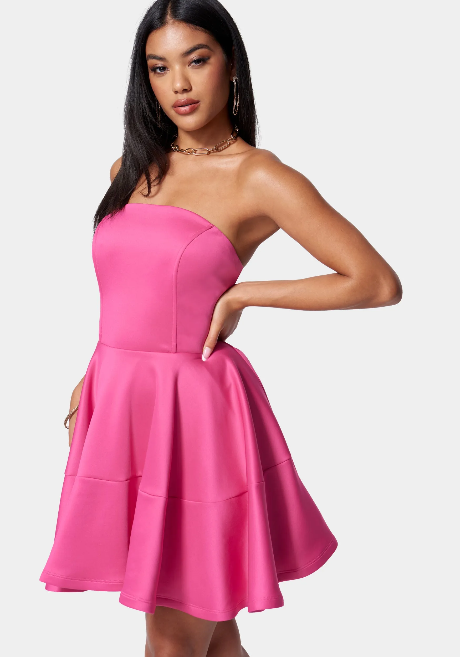 Cupcake Flare Mini Dress sold by Bebe product image thumbnail 2