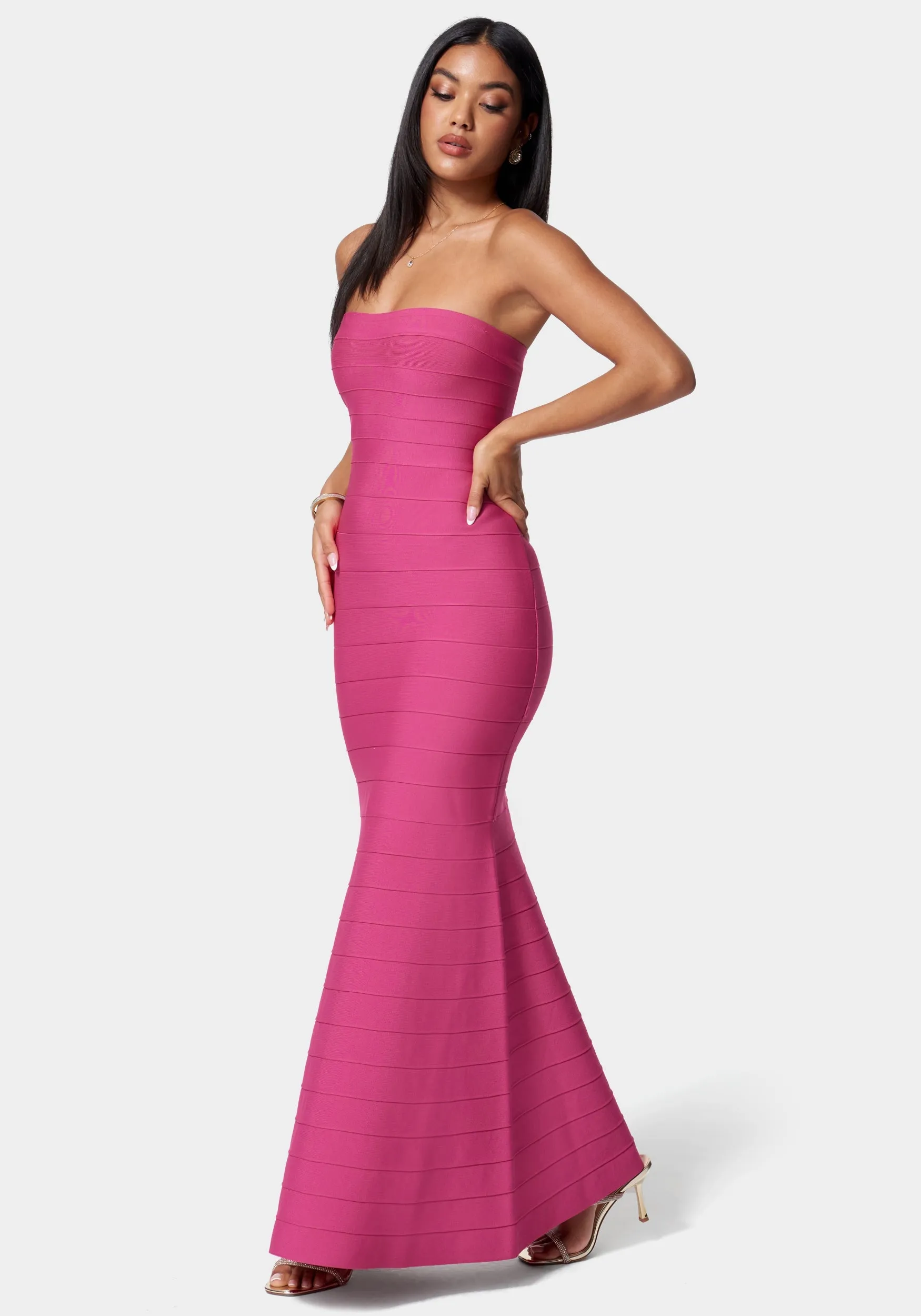 Luxe Bandage Strapless Gown sold by Bebe product image thumbnail 2