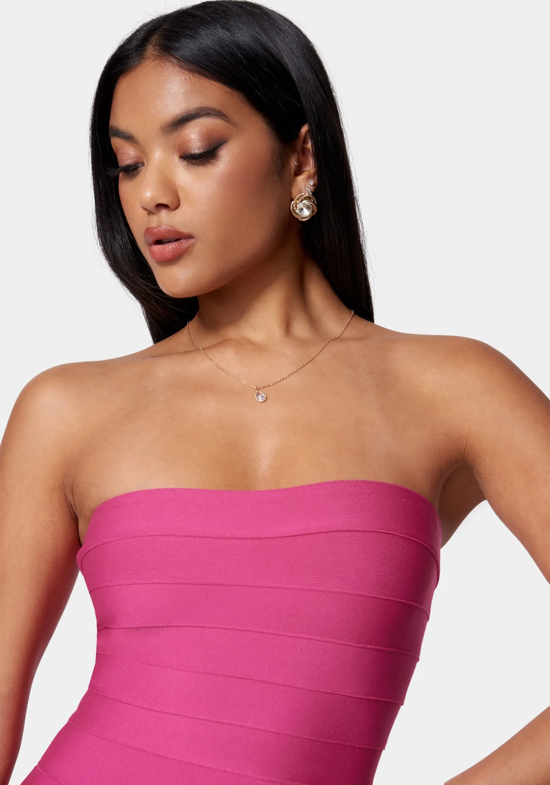 Luxe Bandage Strapless Gown sold by Bebe product image thumbnail 4