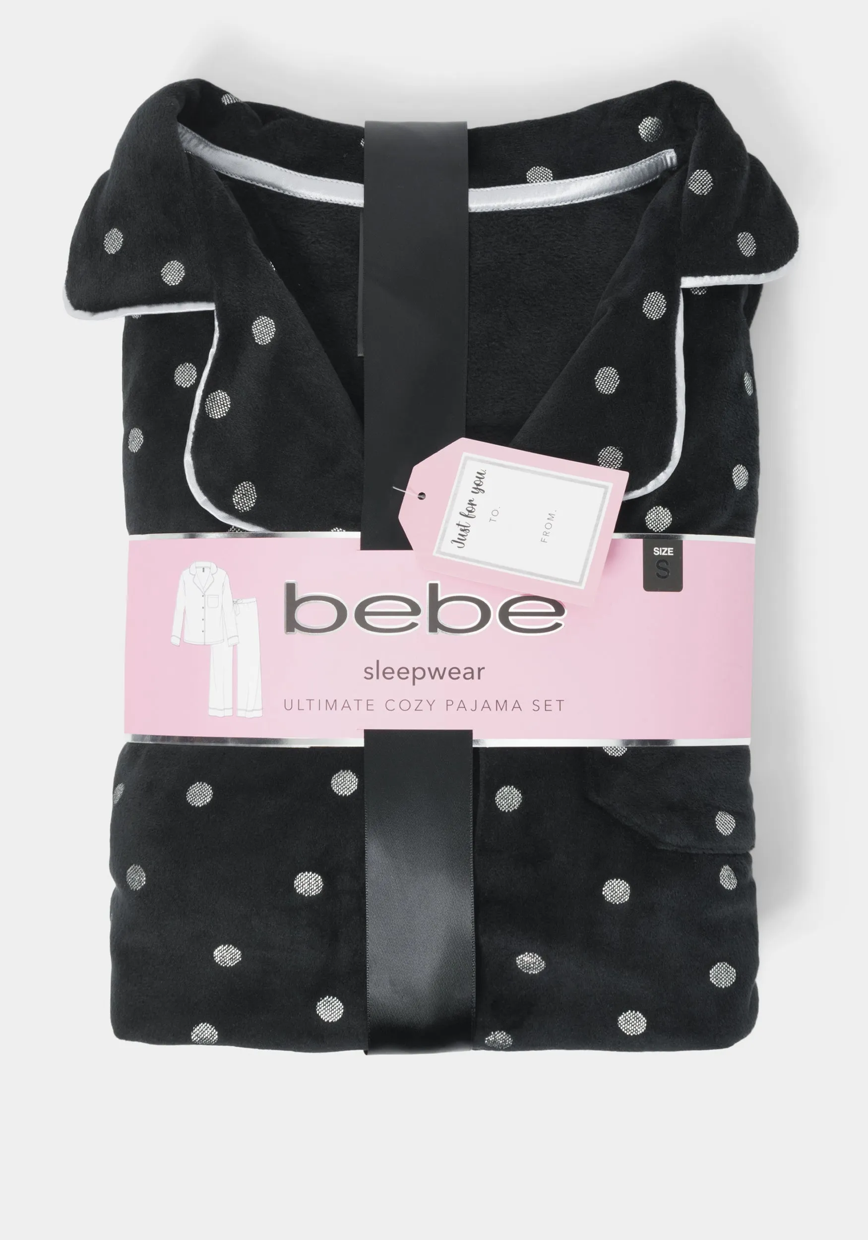 Silver Foil Plush Pajama Set sold by Bebe product image thumbnail 5