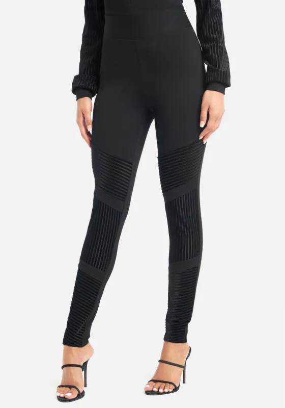 Velour Shadow Stripe Legging sold by Bebe