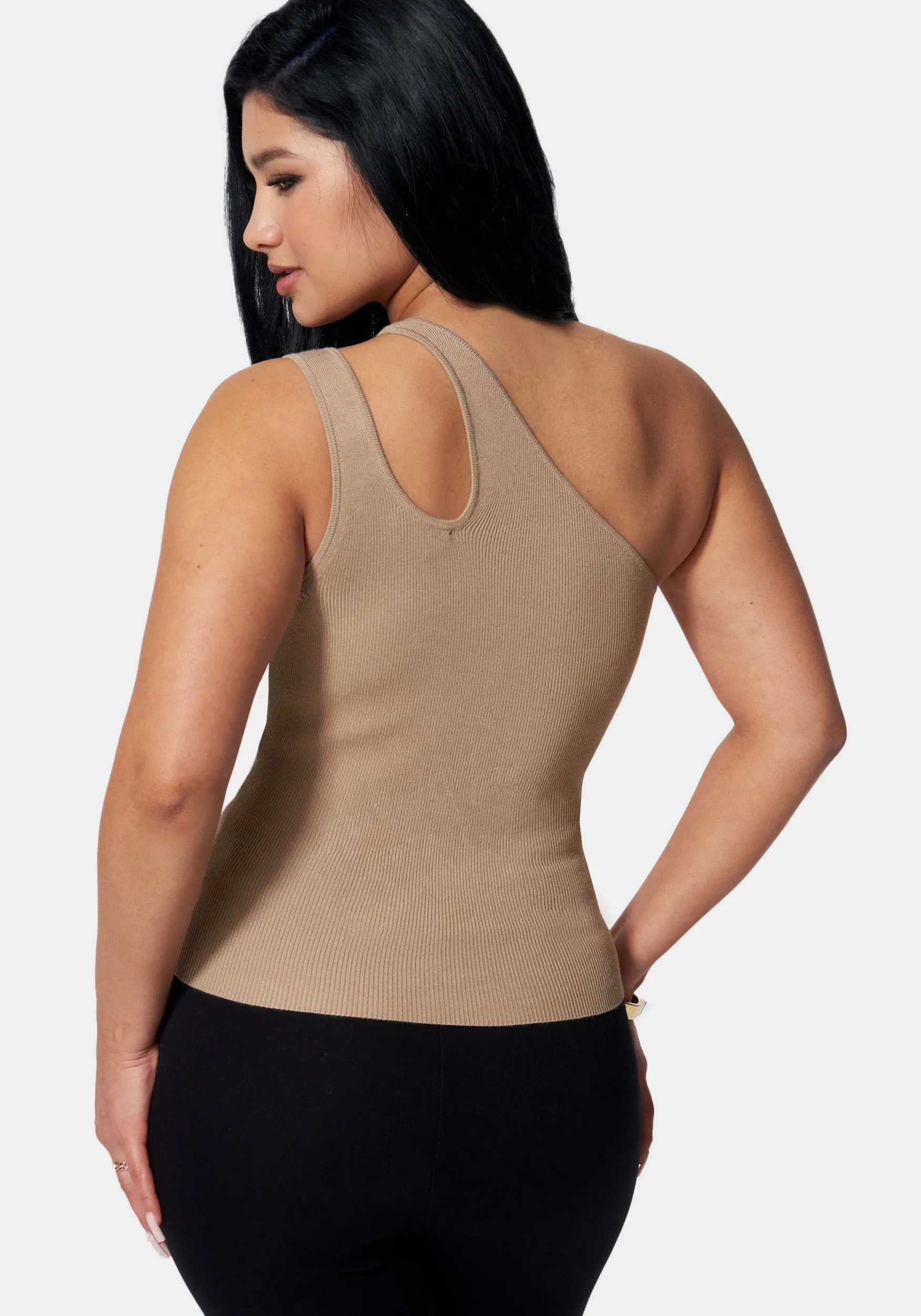 One Shoulder Ring Detail Sweater sold by Bebe product image thumbnail 3