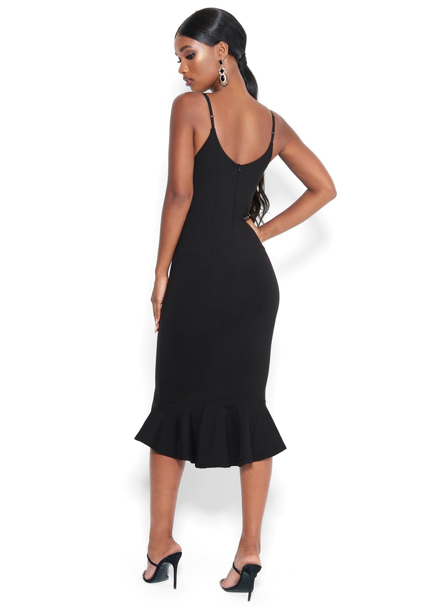 Ruffle Hem Bodycon Dress sold by Bebe product image thumbnail 3