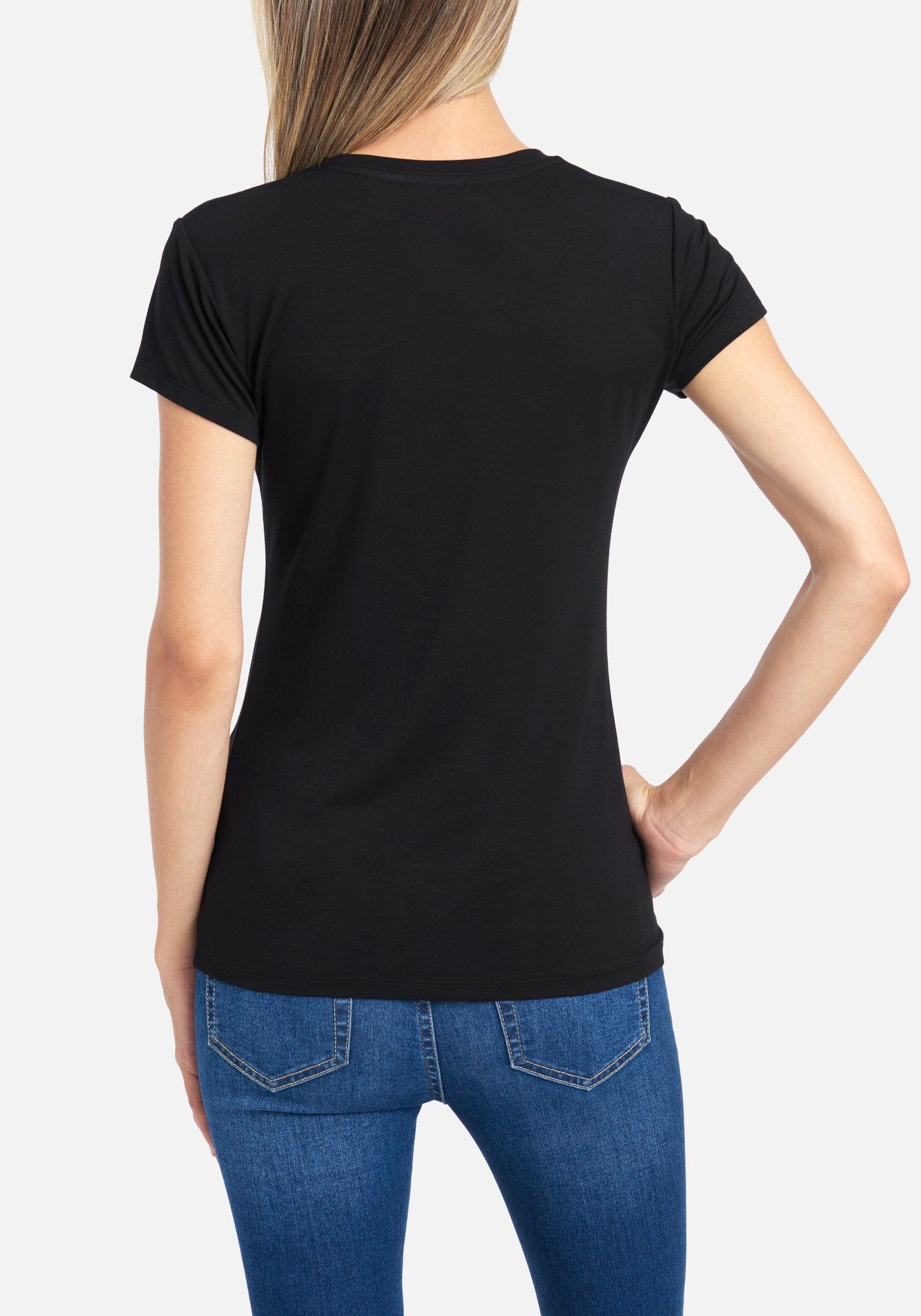 Bebe Logo Tonal Rhinestone Tee sold by Bebe product image thumbnail 2