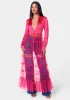 Satin Tailored Jacket With Tulle Hem sold by Bebe