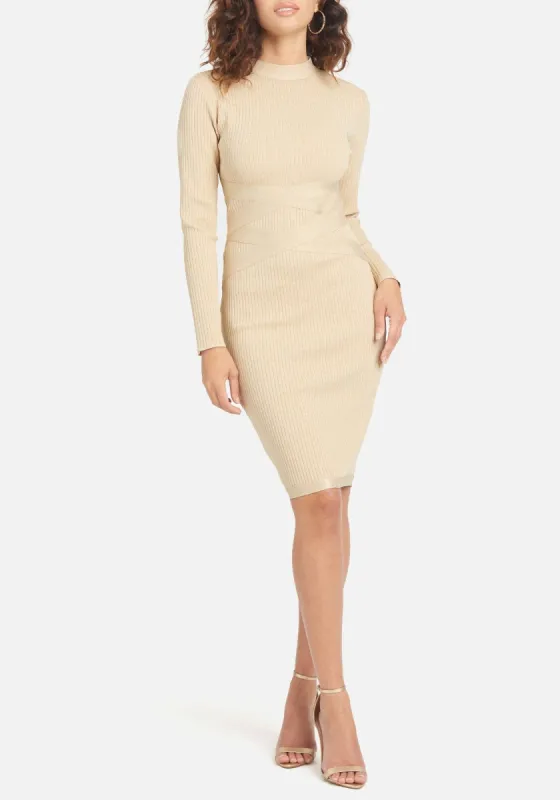 Bandage Waist Dress sold by Bebe