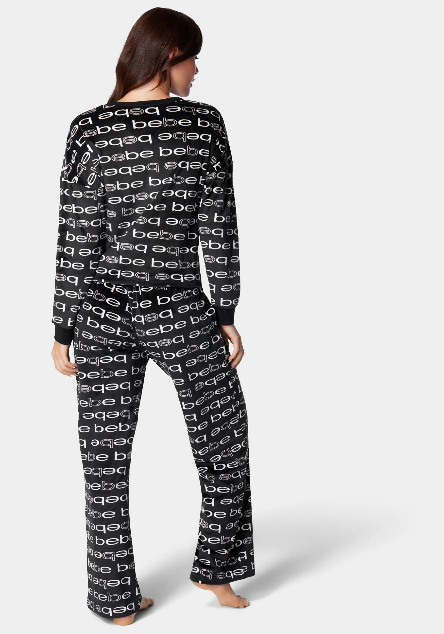 Fleece Velour Pajama Set sold by Bebe product image thumbnail 3