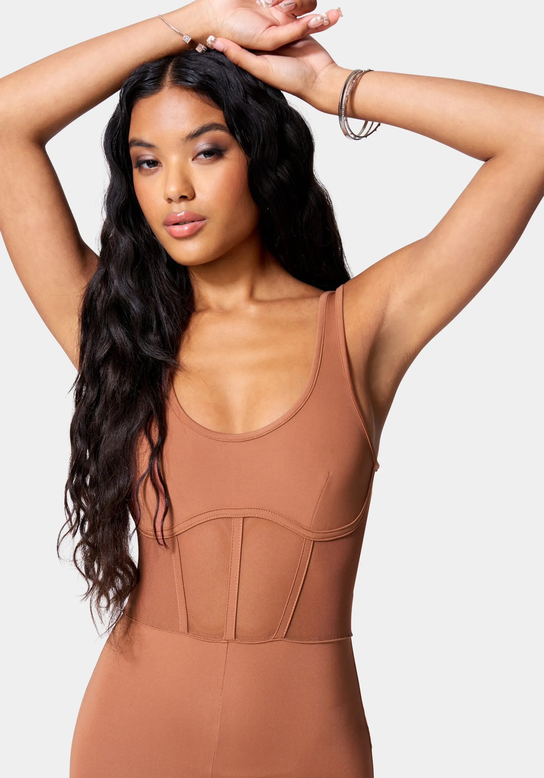 Mesh Detail Catsuit sold by Bebe product image thumbnail 4