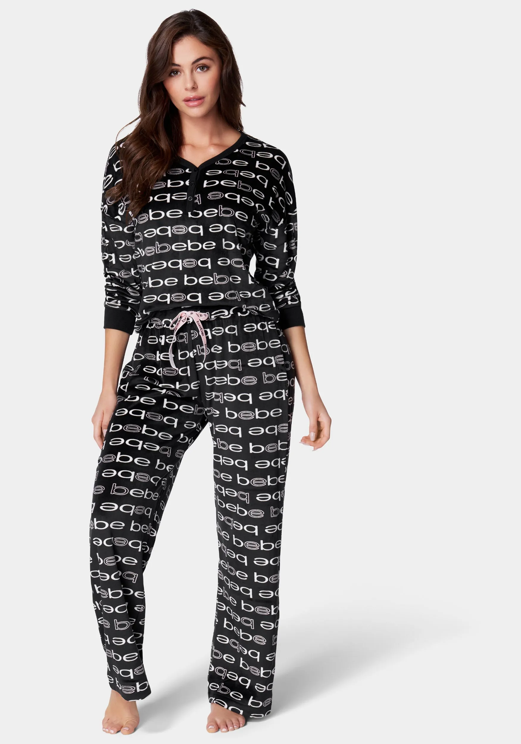 Fleece Velour Pajama Set sold by Bebe