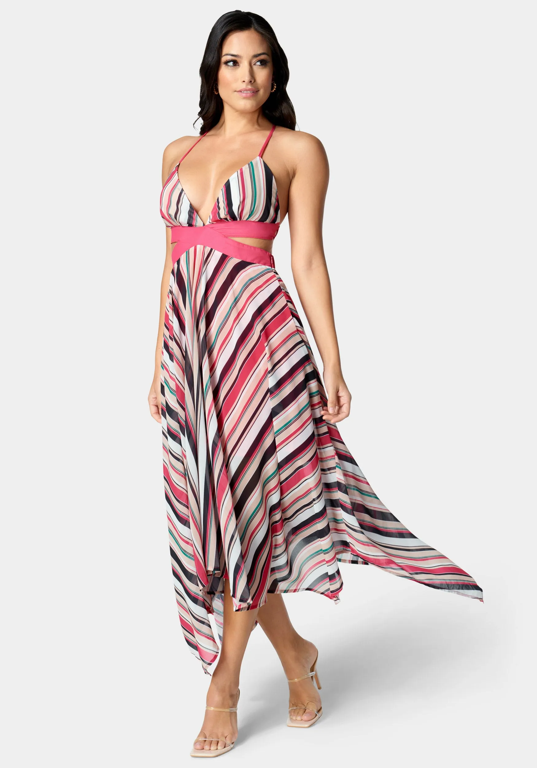 Handkerchief Printed Maxi sold by Bebe