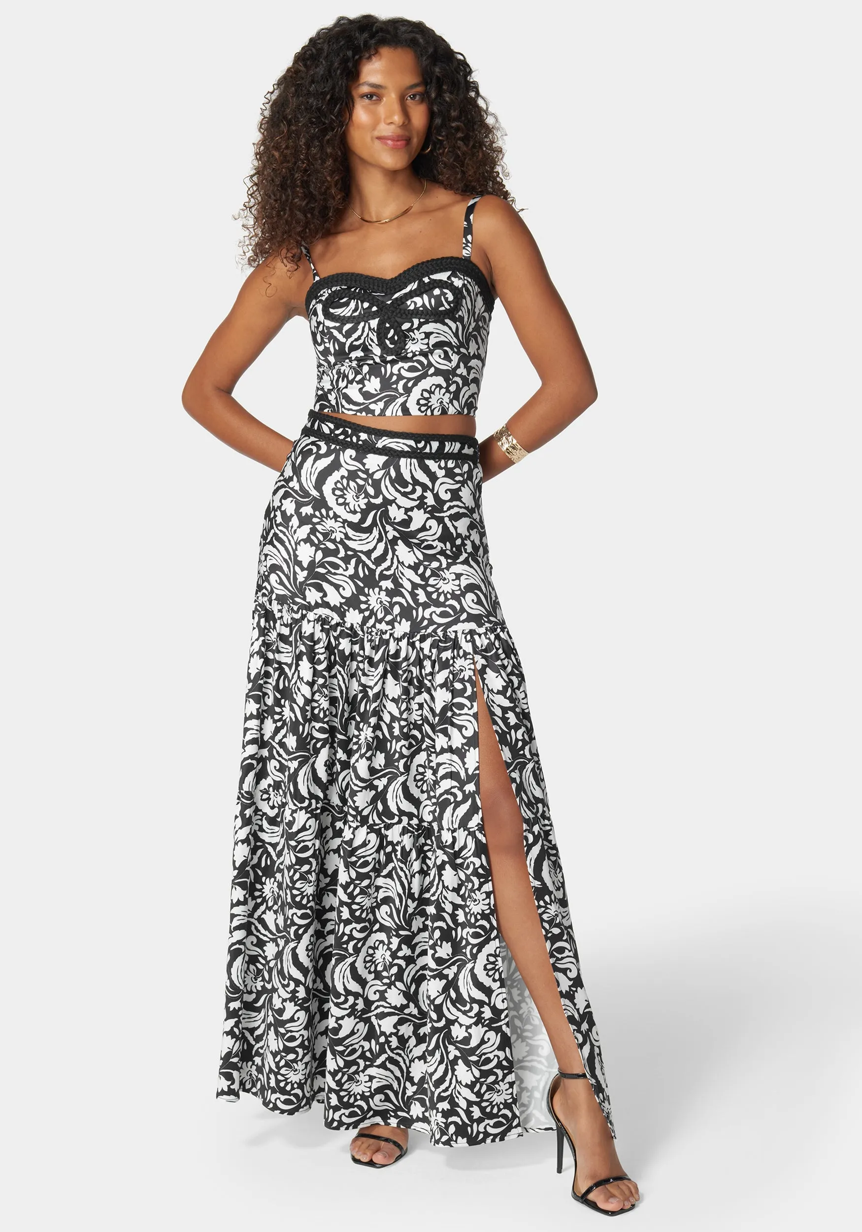 Contrast Braided Bustier Top sold by Bebe product image thumbnail 3