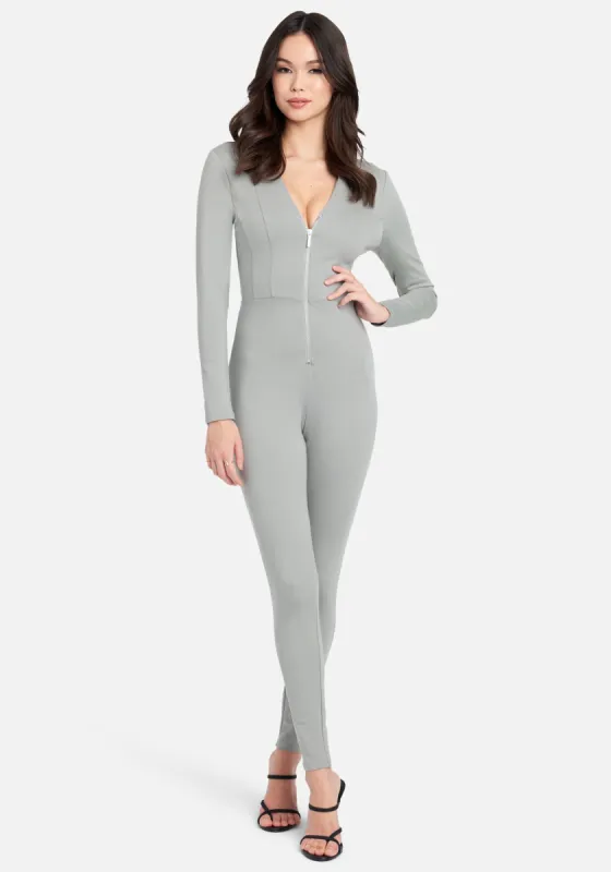 Basic Knit Zip-Up Catsuit sold by Bebe