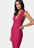 Plunge Neck Bandage Dress sold by Bebe