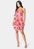 Printed Drape Shift Dress sold by Bebe