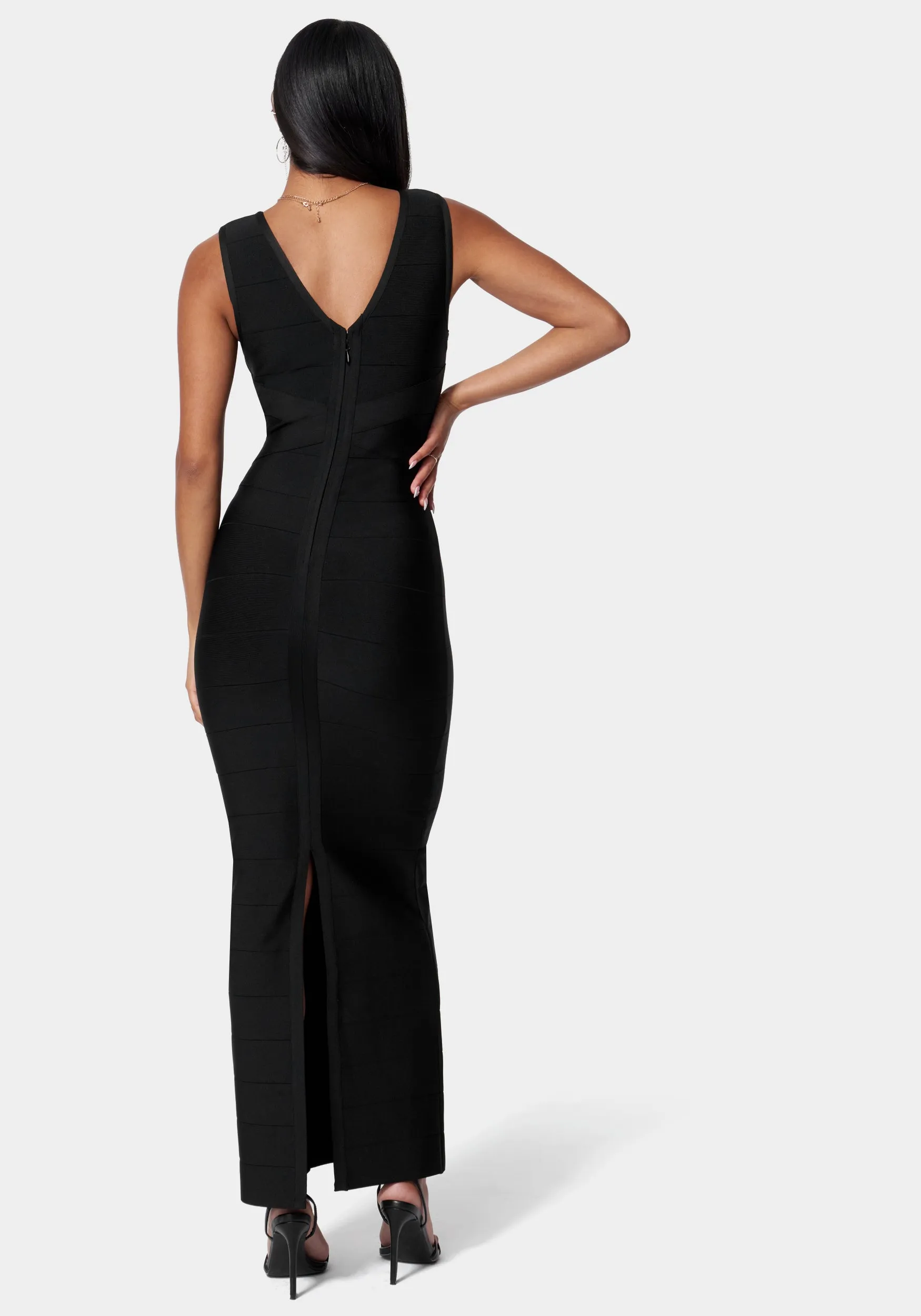 Luxe Bandage Double V Gown sold by Bebe product image thumbnail 3