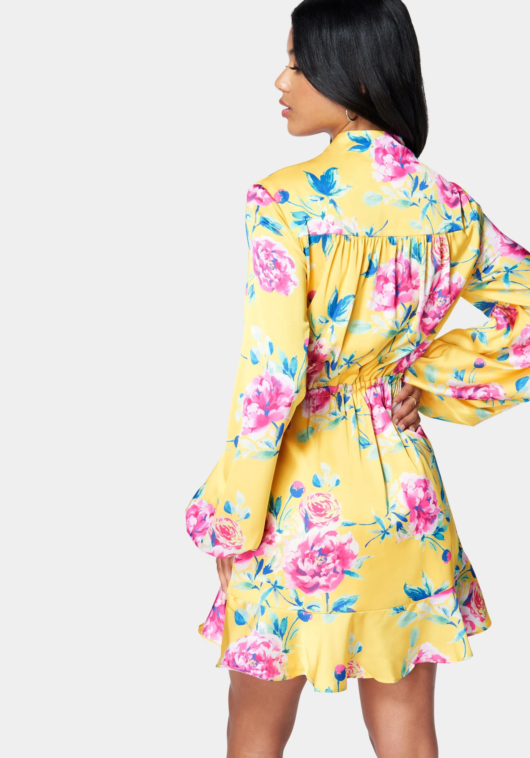 Ruffle Wrap Dress sold by Bebe product image thumbnail 3