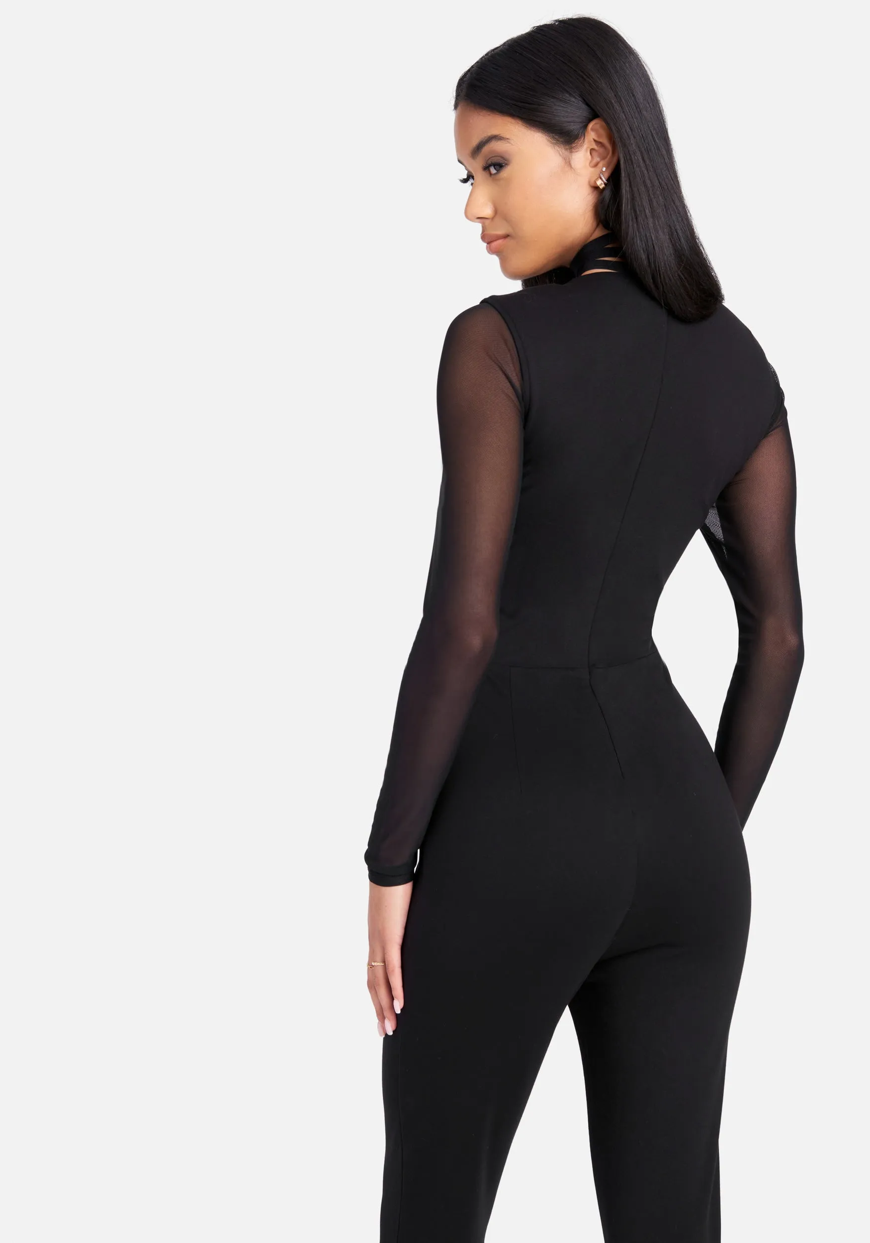 Choker Neck Catsuit sold by Bebe product image thumbnail 3
