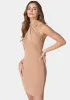Cross Front Halter Neck Mini Dress sold by Bebe