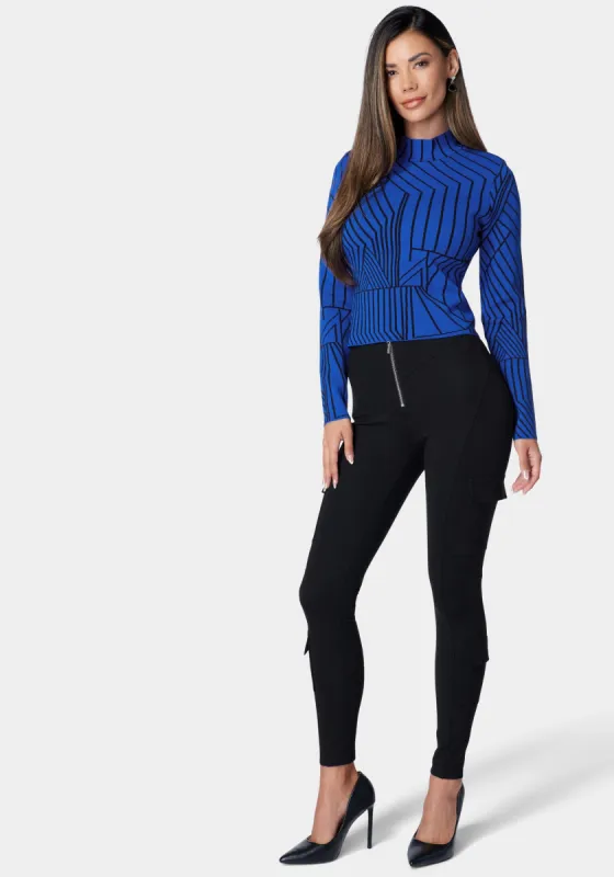 High Waist Patch Pocket Pdr Legging sold by Bebe