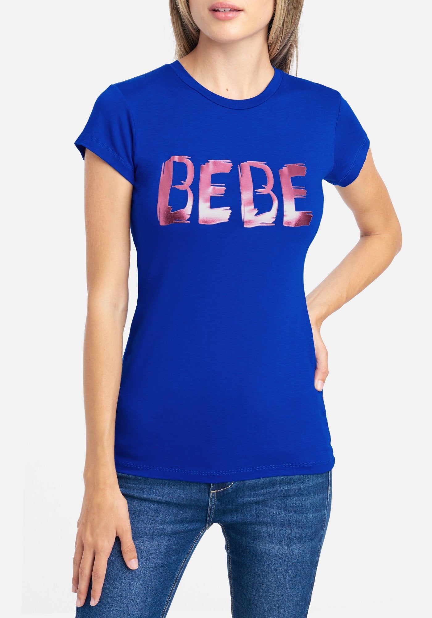 Bebe Logo Foil Tee sold by Bebe