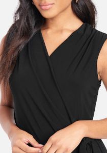 Surplice Wrap  Romper sold by Bebe
