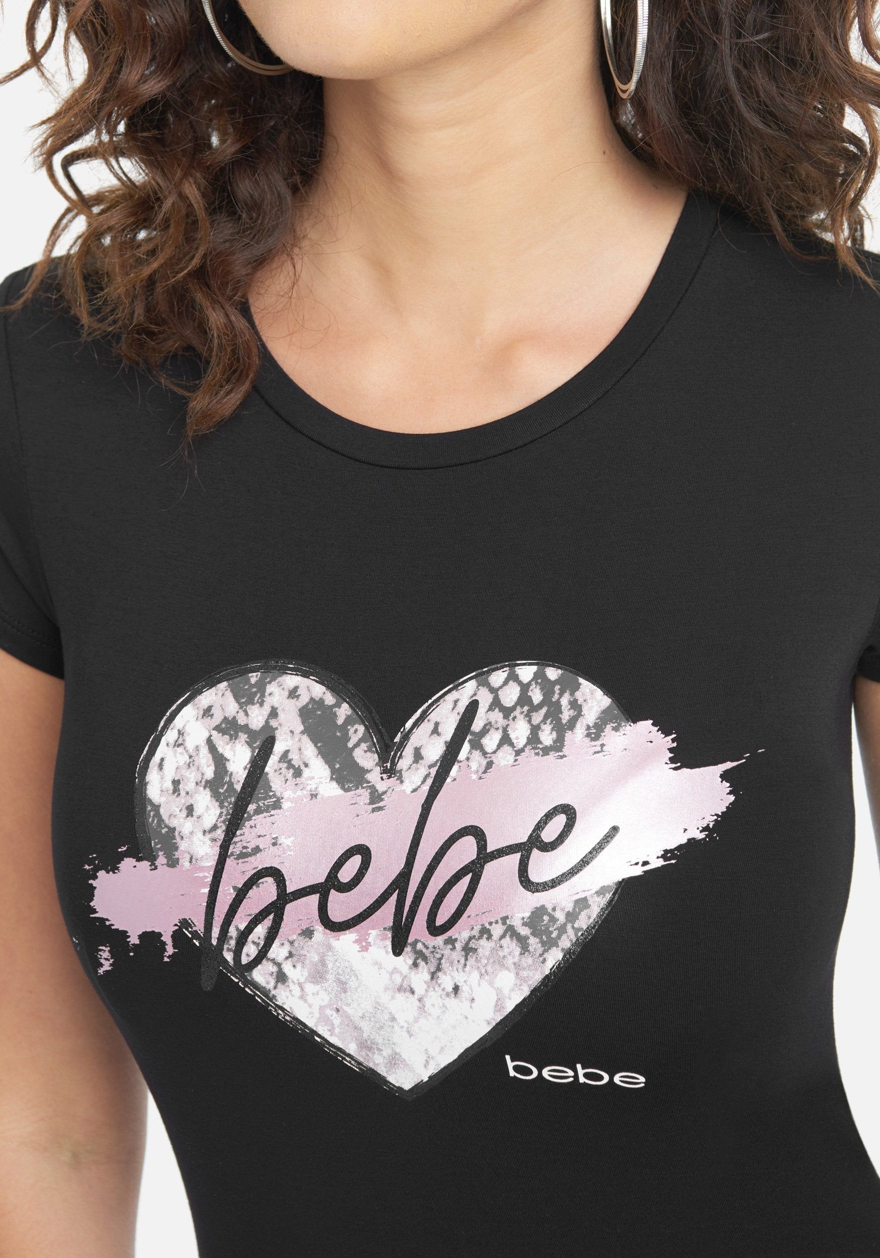 Bebe Logo Cursive Heart Tee sold by Bebe product image thumbnail 4