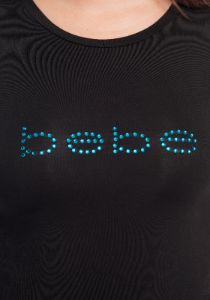 Bebe Logo Rhinestone Tee sold by Bebe