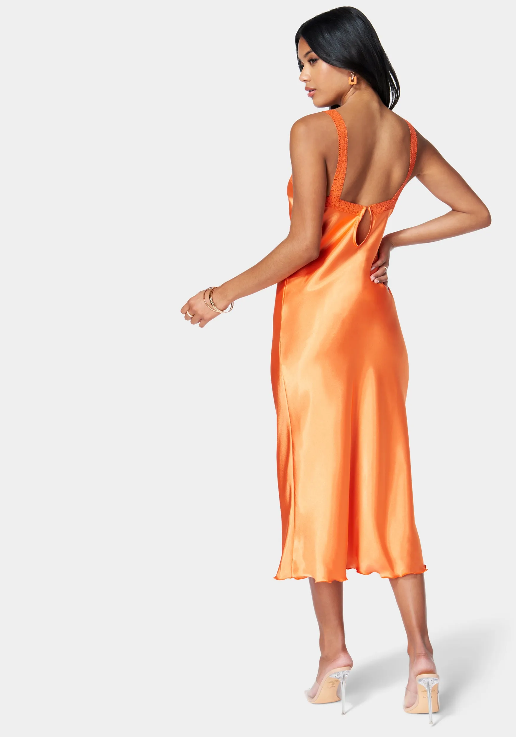 Lace Trim Bustier Dress sold by Bebe product image thumbnail 3