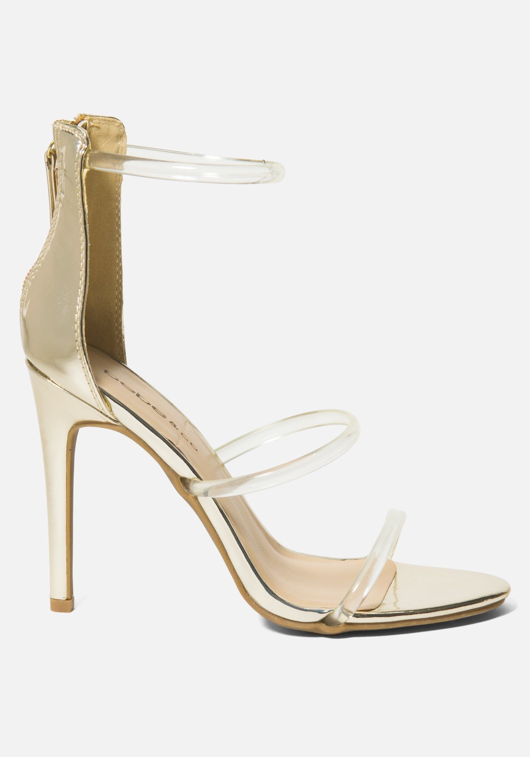 Berdine C Clear Strappy Heels sold by Bebe product image thumbnail 2
