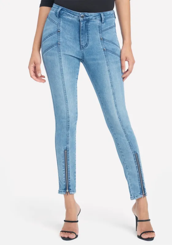 Zipper Front High Waist Jeans sold by Bebe