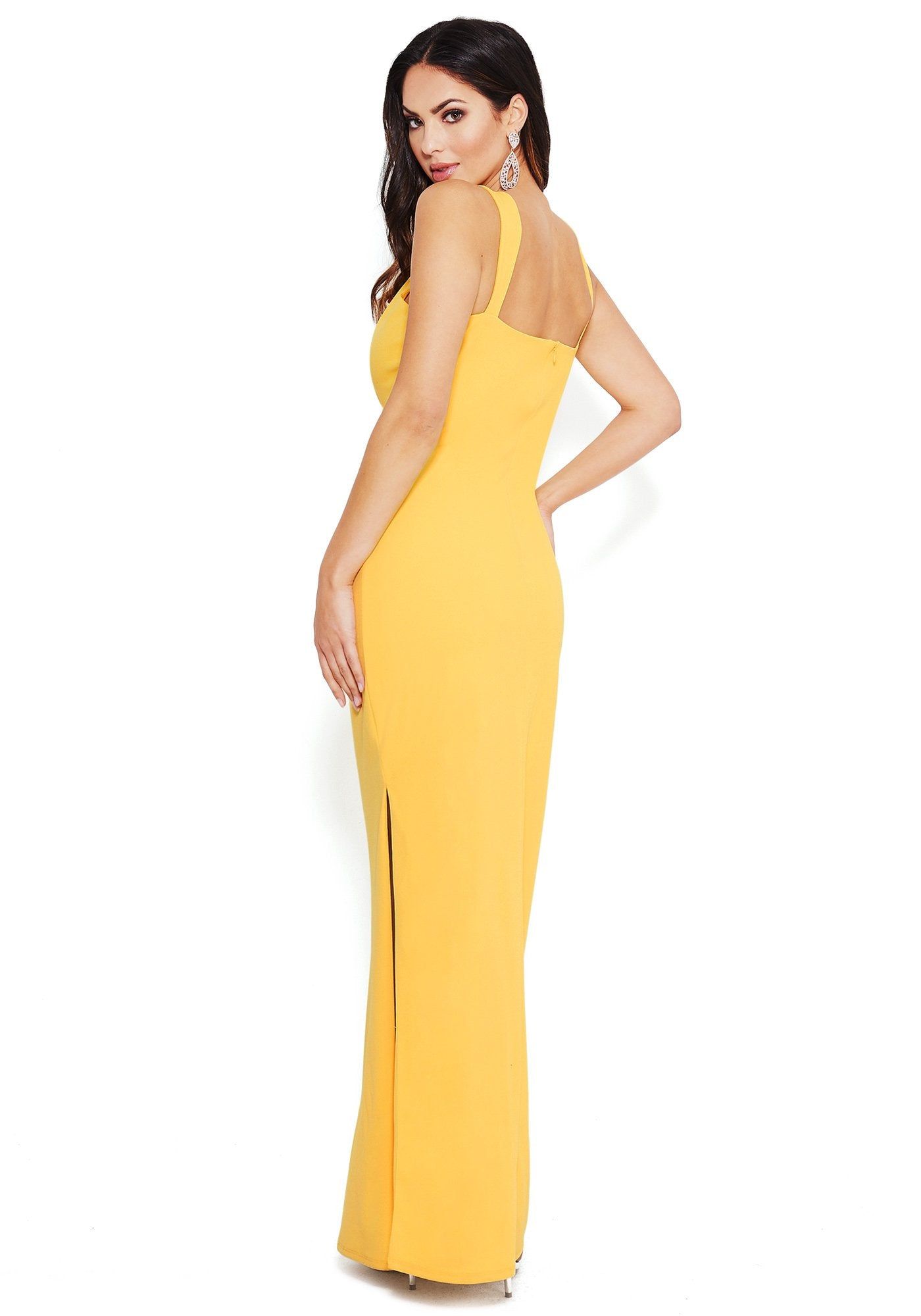 Keyhole Halter Side Slit Gown sold by Bebe product image thumbnail 3