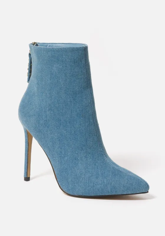 Dasha Stiletto Booties sold by Bebe
