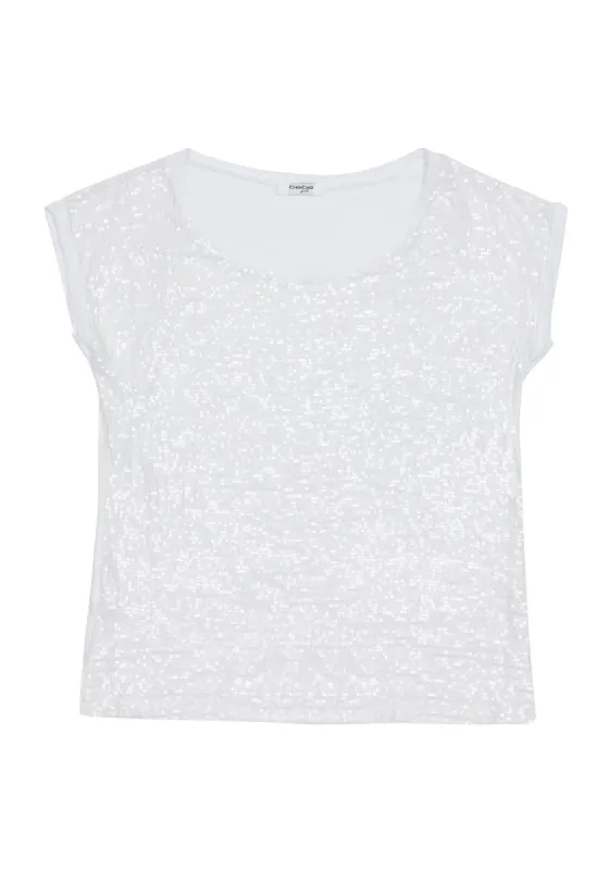 Girls Allover Sequins Top sold by Bebe