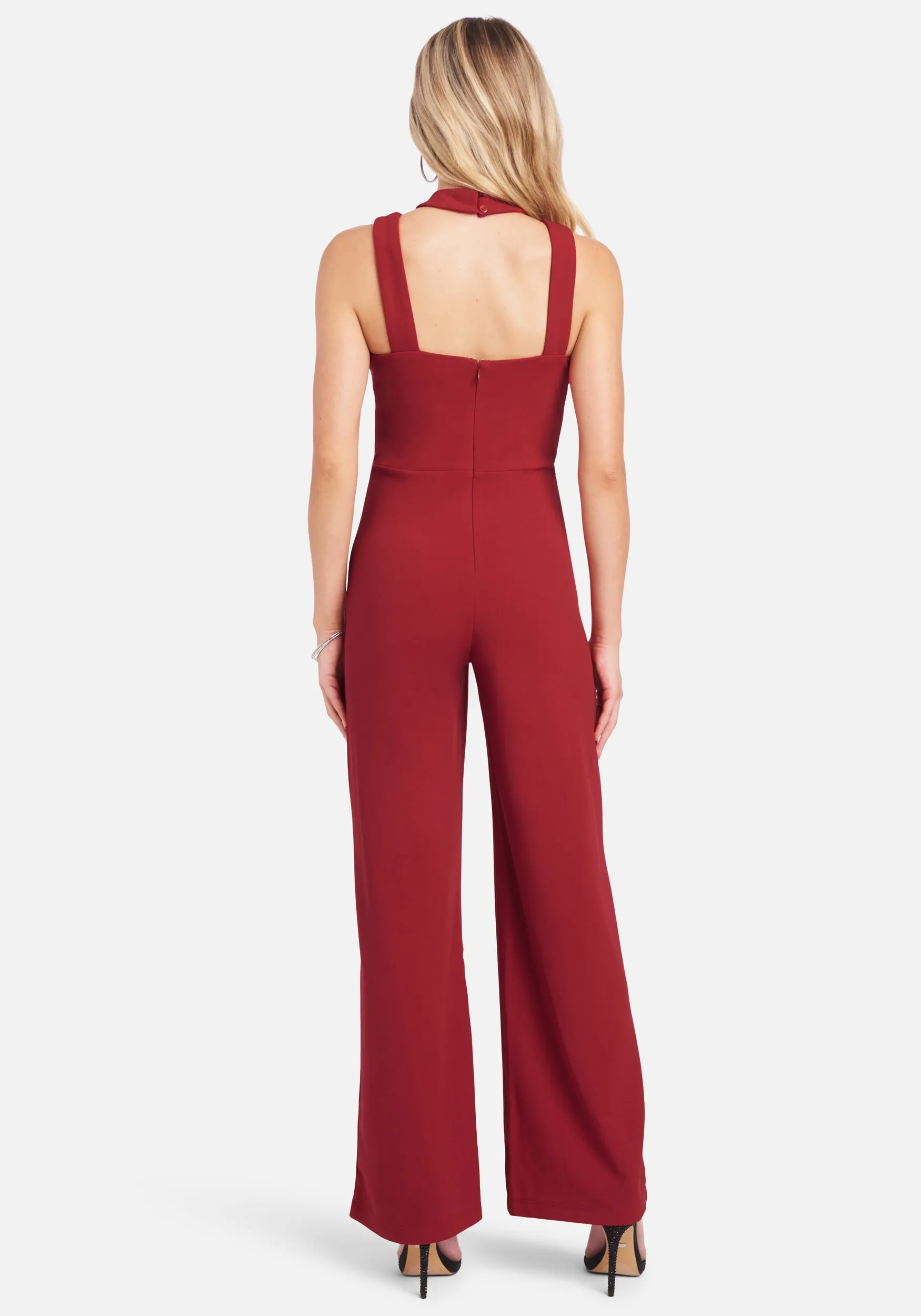 Wide Leg Halter Jumpsuit sold by Bebe product image thumbnail 2
