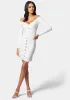 Rib Knit Snap Jersey Dress sold by Bebe