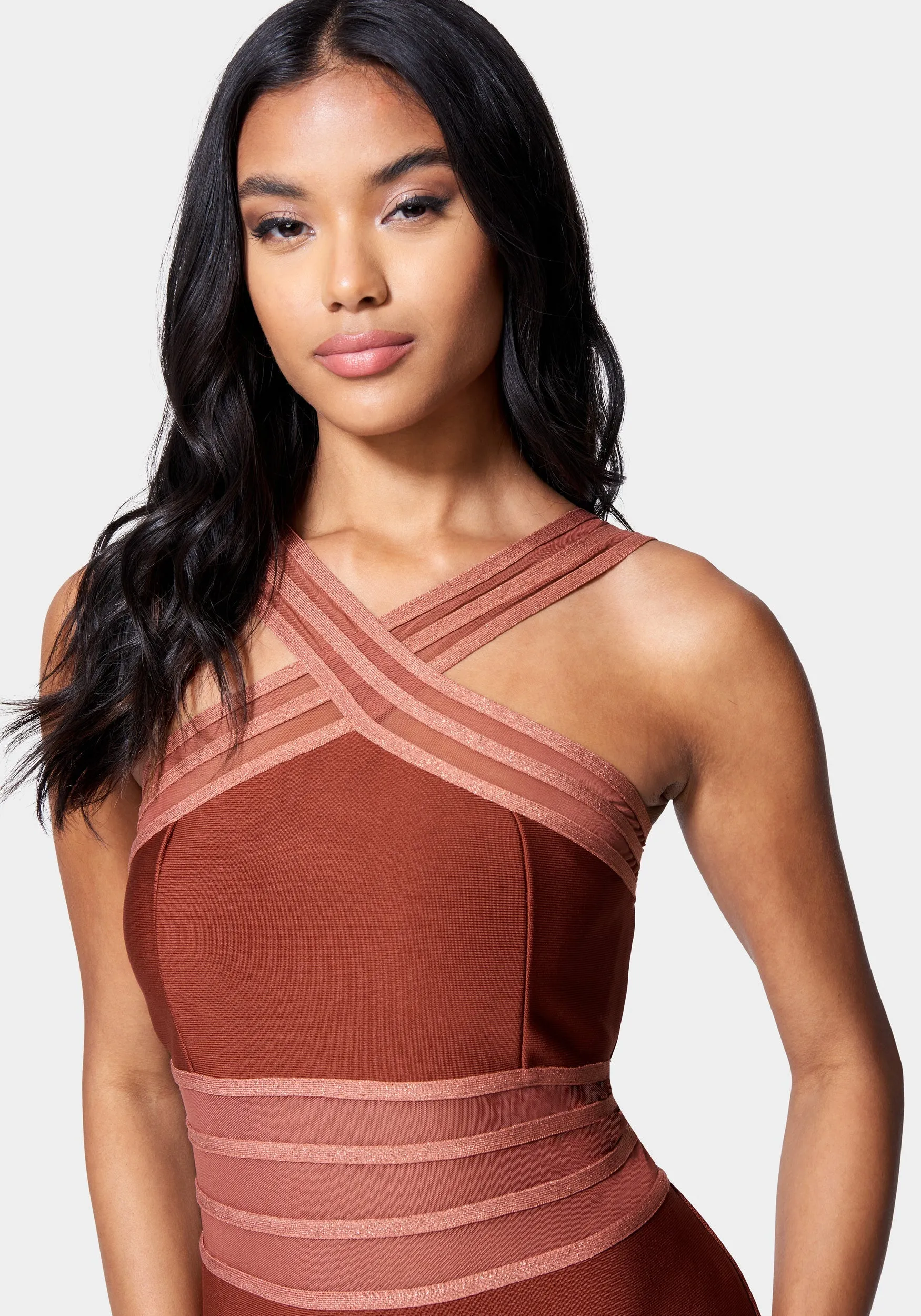 Bandage Cross Front Dress sold by Bebe product image thumbnail 4