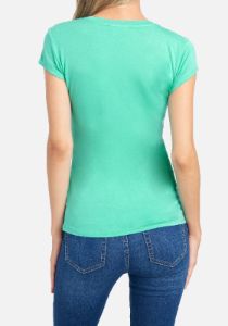 Bebe Logo Rhinestone Tee sold by Bebe