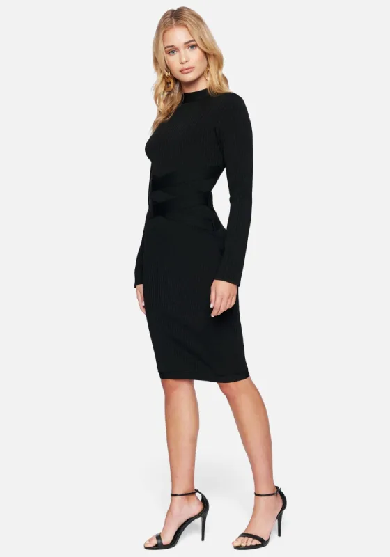 Bandage Waist Dress sold by Bebe