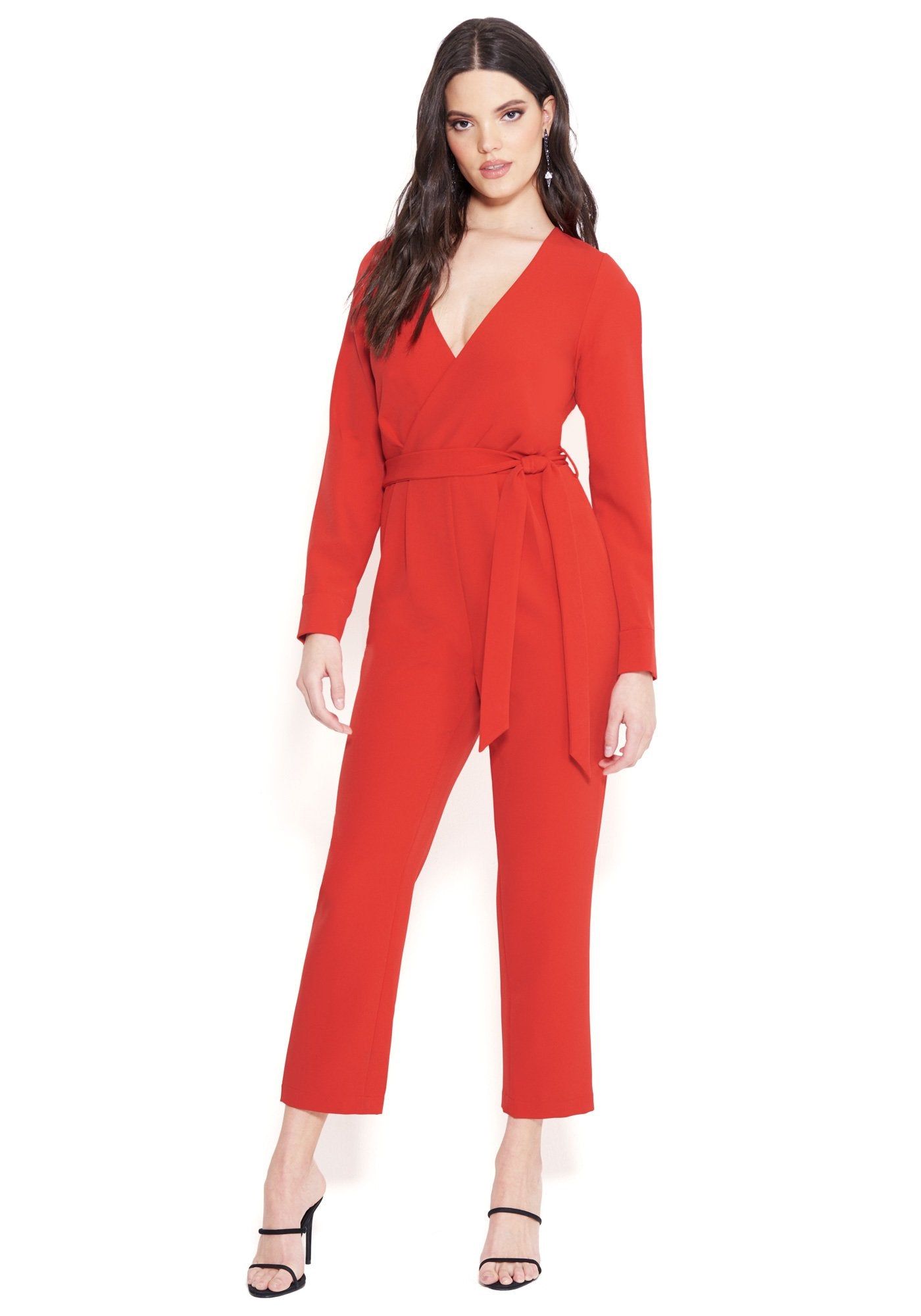 Slit Sleeve Jumpsuit sold by Bebe