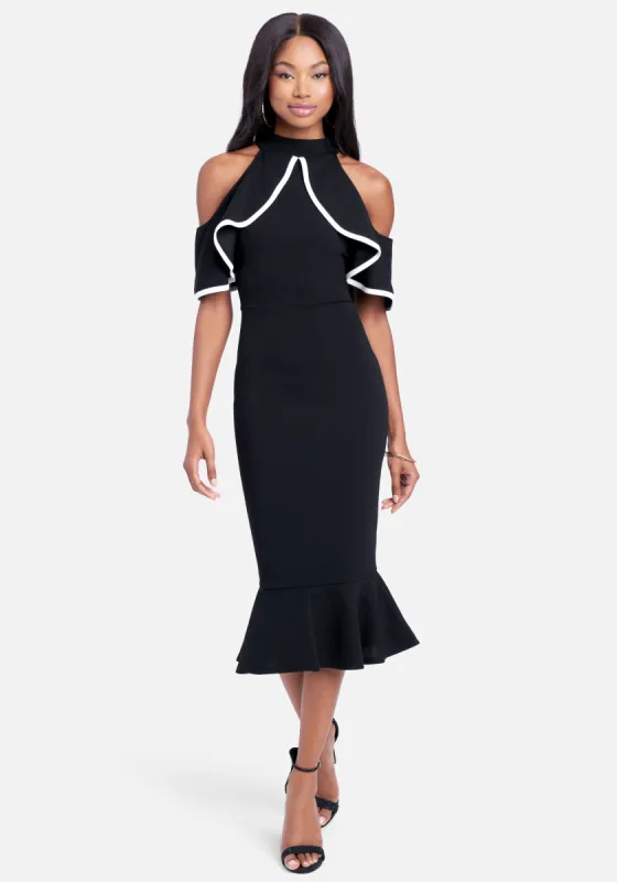 Flutter Off Shoulder Dress sold by Bebe
